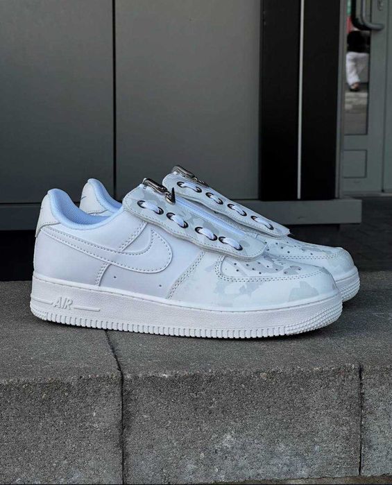 (БЕЗ ПЕРЕДОПЛАТИ)Nike Air Force 1 Shroud White Camo Найк Аір Форси 1