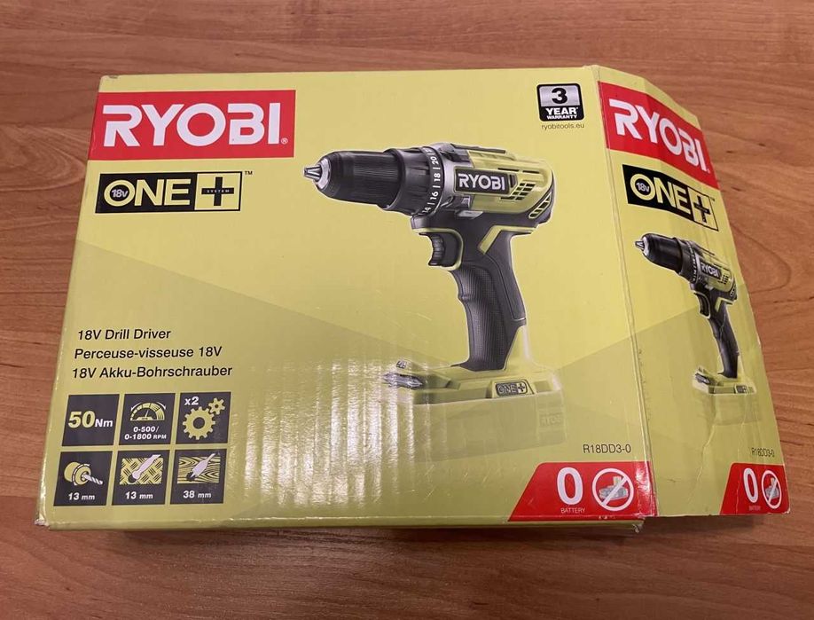 Ryobi zestaw One+ udar + wiertarko-wkrętarka 2 aku