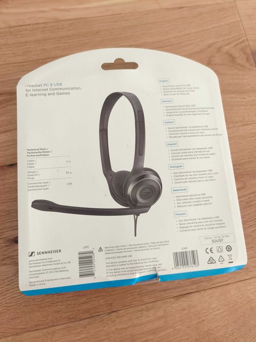 Headset Sennheiser EPOS PC 8 USB Preto Novos