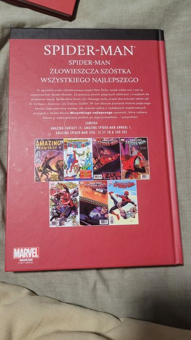Komiks nr 1 z serii "Bohaterowie marvela" (Spiderman)