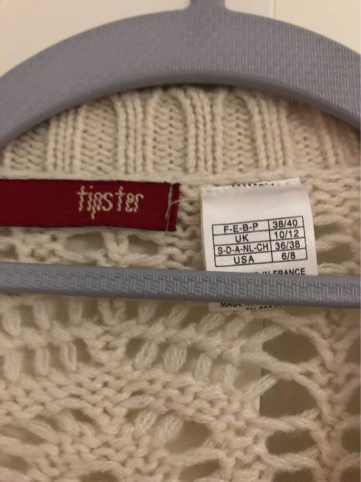 Casaco arrendado em pérola