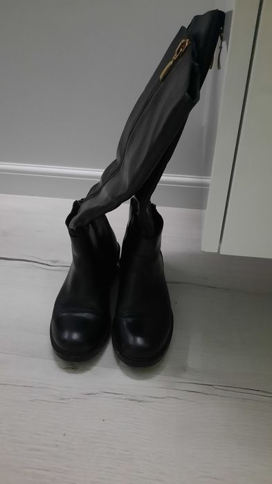 Kozaki długie skóra naturalna r.39