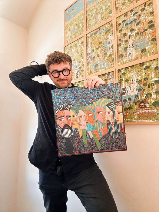 Obraz mozaikowy "Grupa" sztuka współczesna