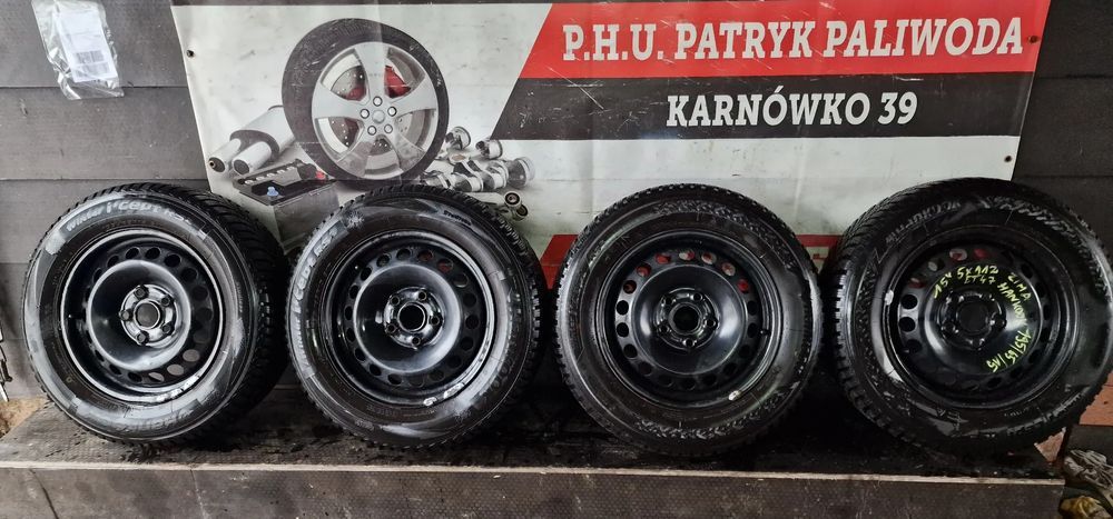 koła opony zimowe hankook 195/65 r15 2023r  5x112 15 golf v leon ii oc