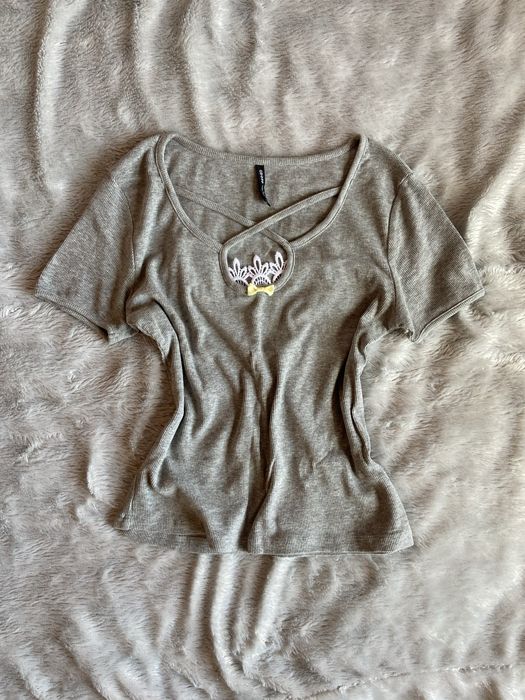 bluzka z koronka i kokardka coquette