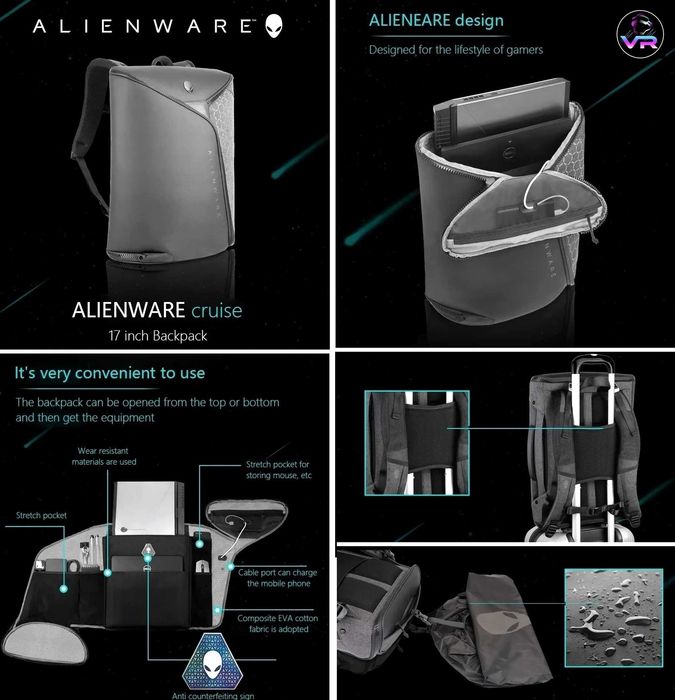 ‼️ Рюкзак DELL Original USA Alienware 17 15.6" - 17.3" Vindicator Area-51