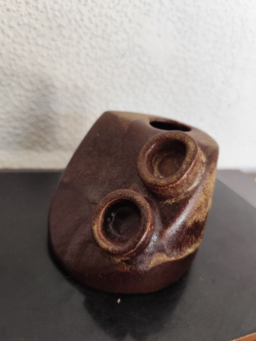 Wazon ceramika brutalizm vintage retro prl space age