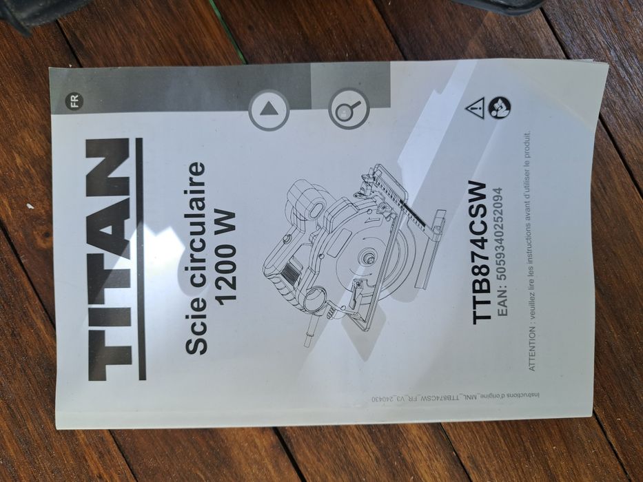 Serra Circular Titan | com GARANTIA até setembro de 2027