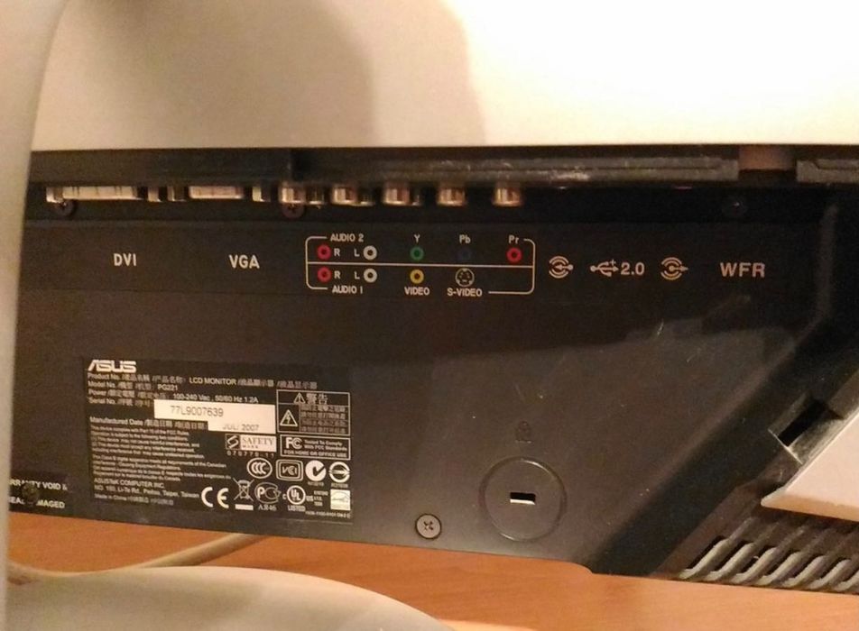 Монитор Asus PG221 Black