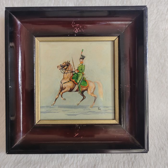 Bogdan Slezkin - żołnierz 5 pułku Ułanów konnych - miniatura