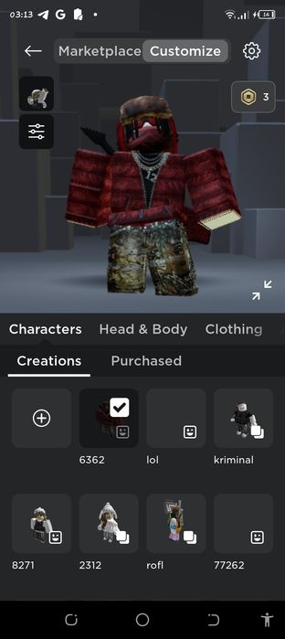 Аккаунт роблокс.