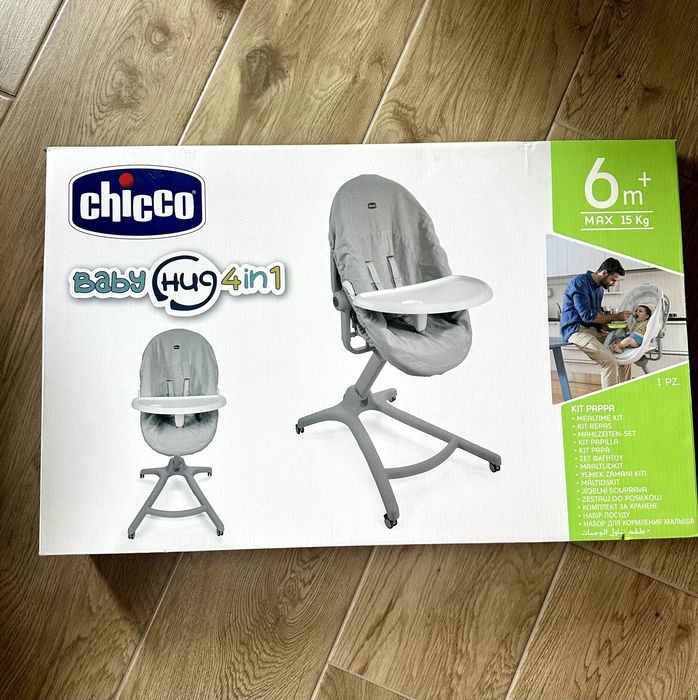 Chicco, Baby Hug Air 4in1, wielofunkcyjne łóżeczko-krzesełko, Titanium