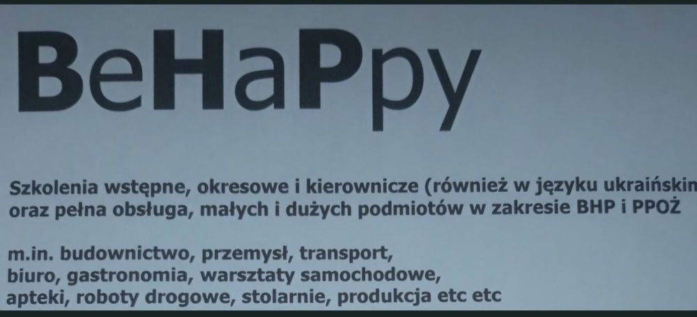 Szkolenia BHP i PPOŻ(pełna obsluga firmy)TANIO już od 40zł,  E-learning, stacjonarnie(też w jęz.ang i ukr)