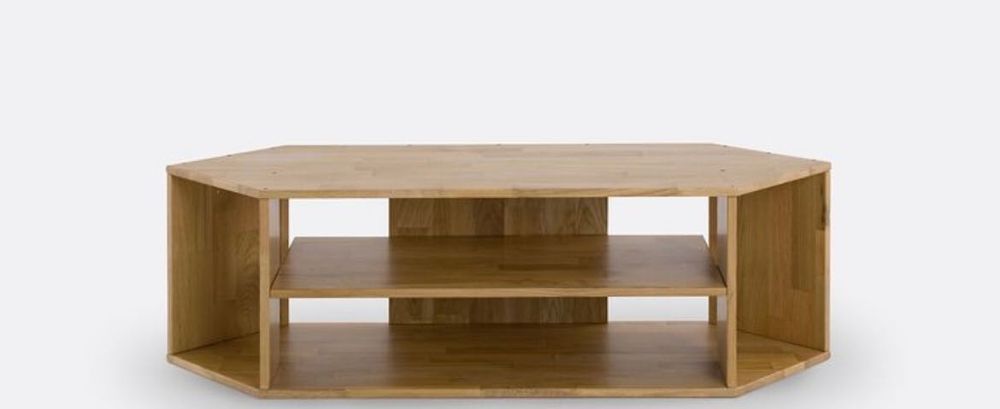 Móvel de canto para TV em madeira