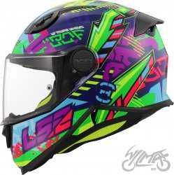Kask dziecięcy motocyklowy LS2 Kid OF812 Grafik