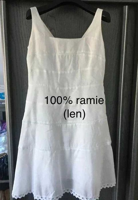 letnia sukienka -100% len L