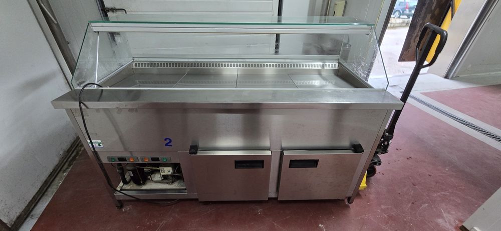 Vitrine frio para pastelaria e restaurante