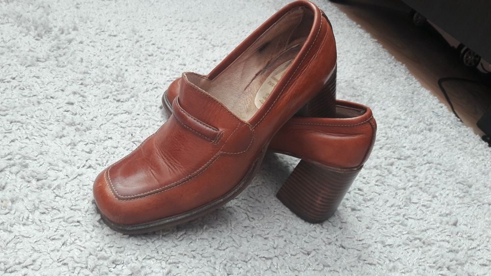 Buty na slupku skóra naturalna rozm 37