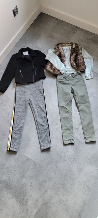 Next NutMeg H&M  Primark zestaw ramoneska kamizelka spodnie sweter 9 l