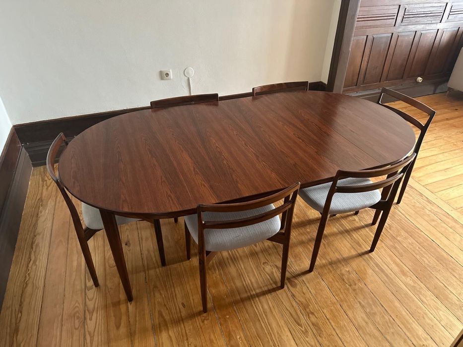 Conjunto 6 Cadeiras Dinamarca Vintage Pau-Santo, Randers Møbelfabrik