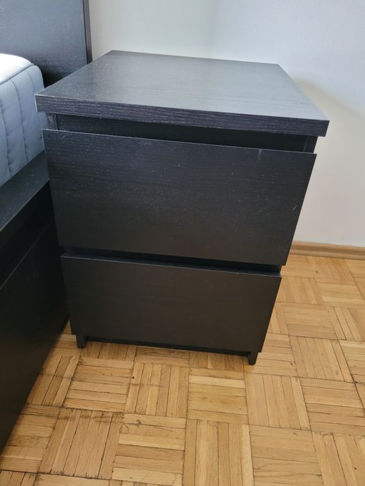 IKEA Czarna szafka nocka MALM (3 sztuki na sprzedaż)