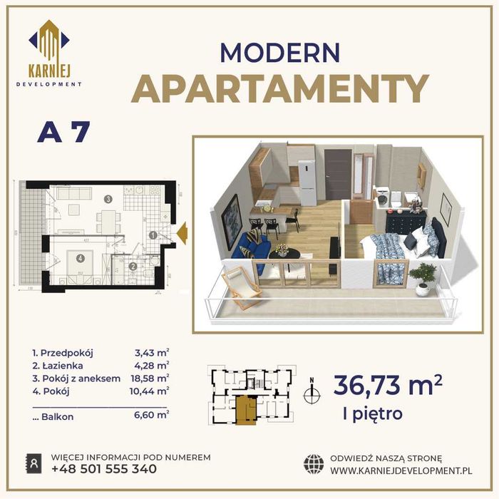 Apartamenty Modern nowe mieszkanie - Gołdap, ul. Partyzantów