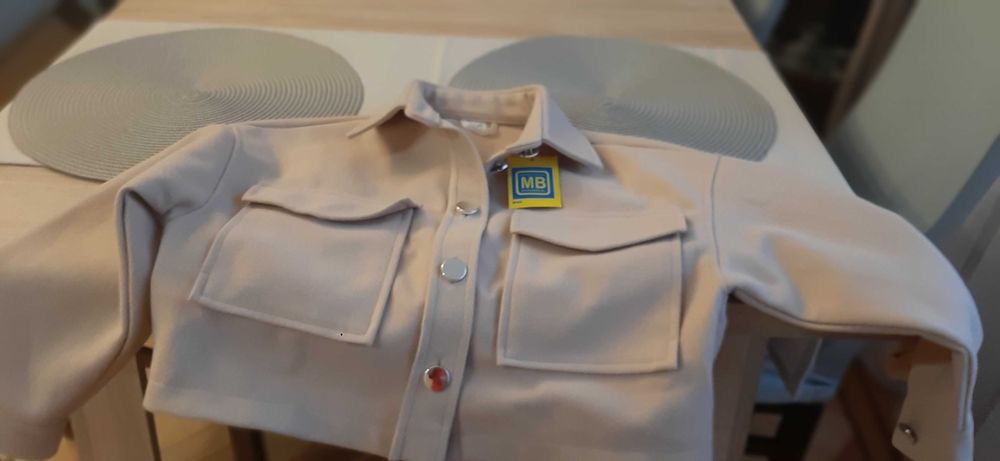 Bluza - wdzianko beżowe dla dziewczynki