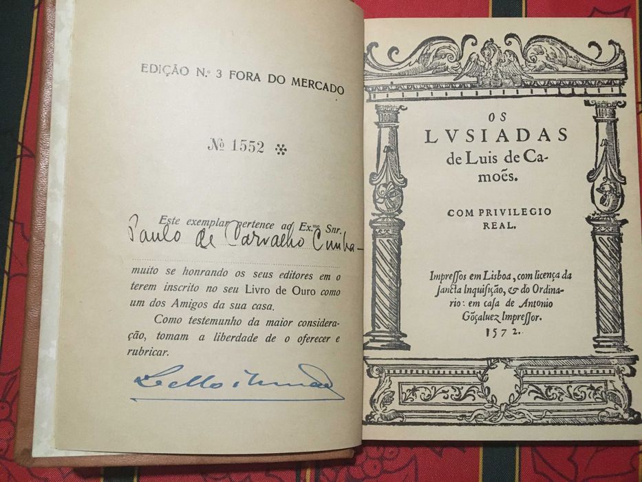 Livro Lusiadas edição rara de 1939. ver fotos
