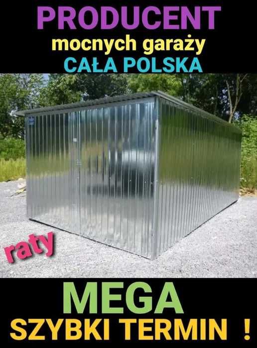 Garaż blaszany 3x5 KONSTRUKCJA OCYNK! Garaże blaszane Cały Kraj SZYBKO