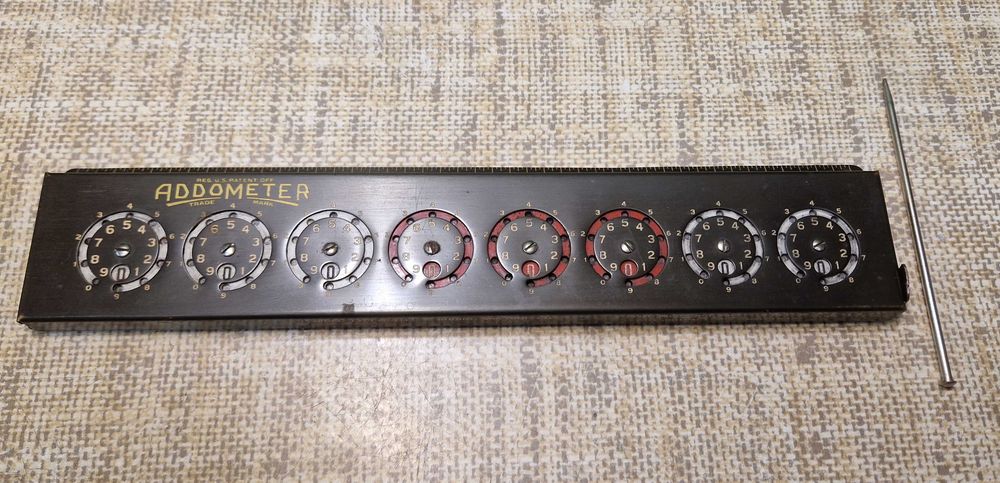 Addometr Addometer - stara maszyna licząca - rzadkość !!!