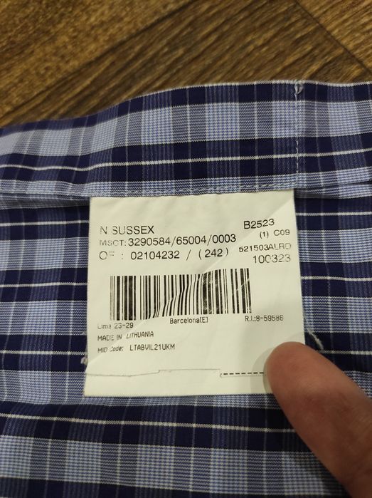 L-XL Burberry оригінальна чоловіча сорочка, рубашка