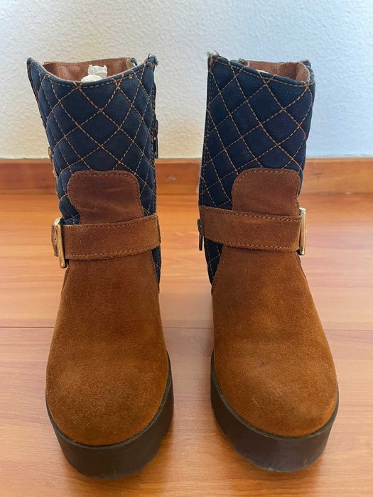 Botas Cano Medio- Salsa