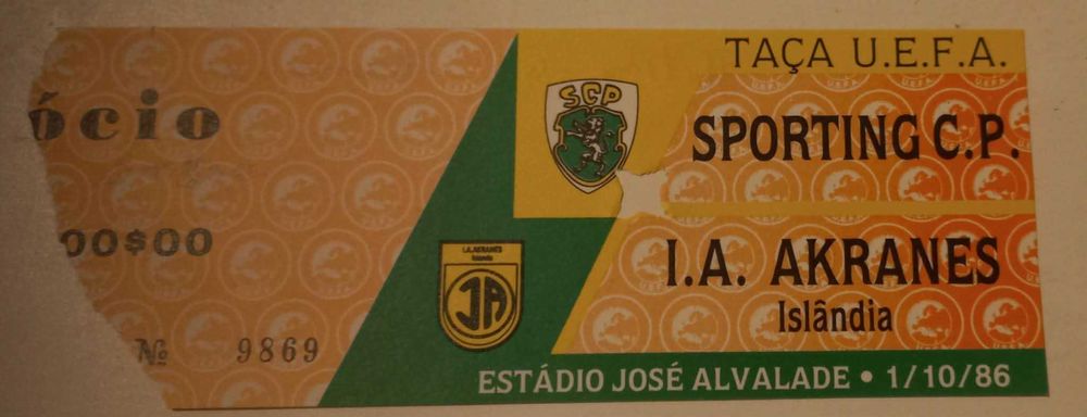 Bilhetes de Futebol do Sporting Clube de Portugal