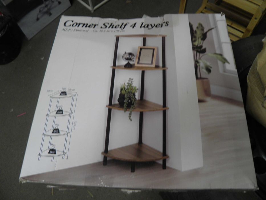 półka narożna dwa kolory