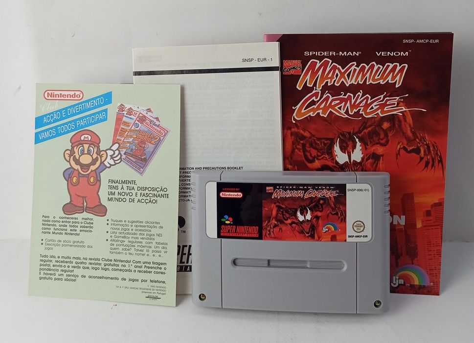 Spiderman maximium carnade super nintendo