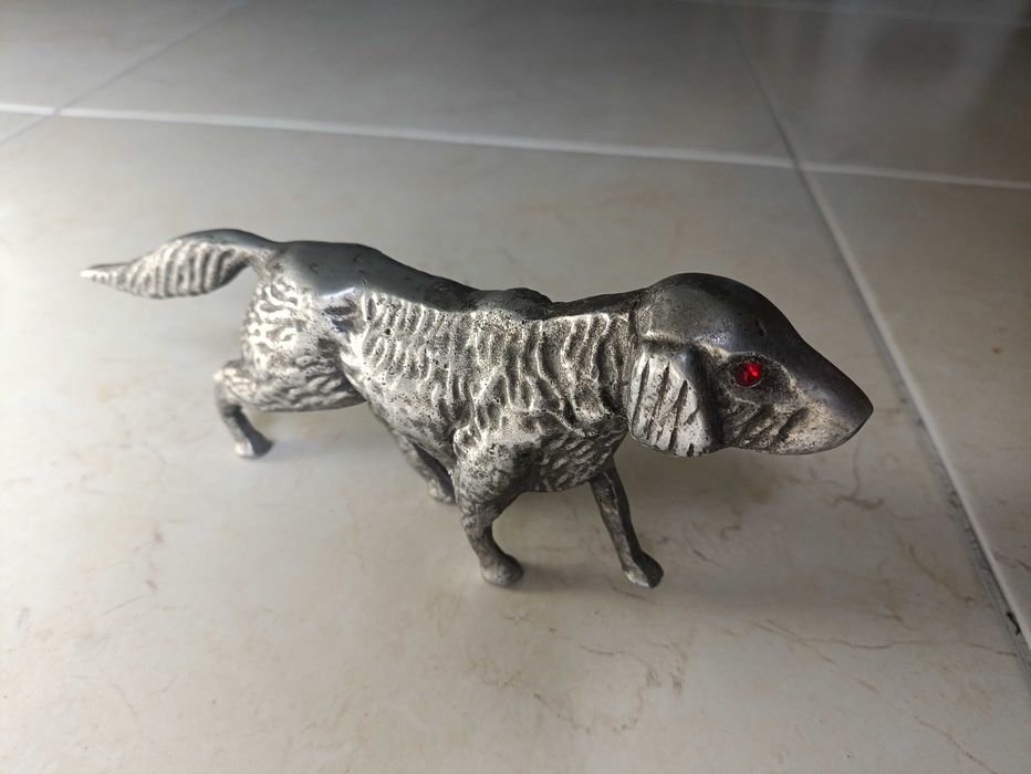 estatueta cão vintage
