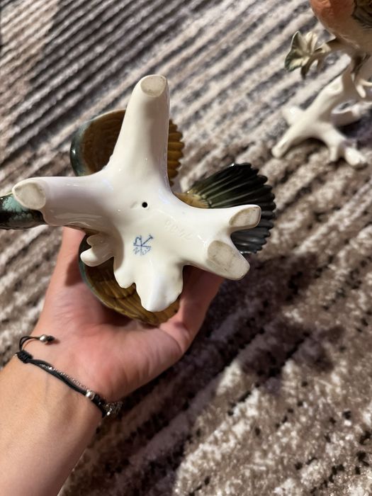 Figurki ptaków porcelana