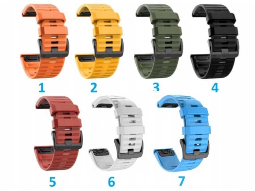 Pasek Silikonowy QUICKFIT do Garmin Fenix 8 51mm ŻÓŁTY