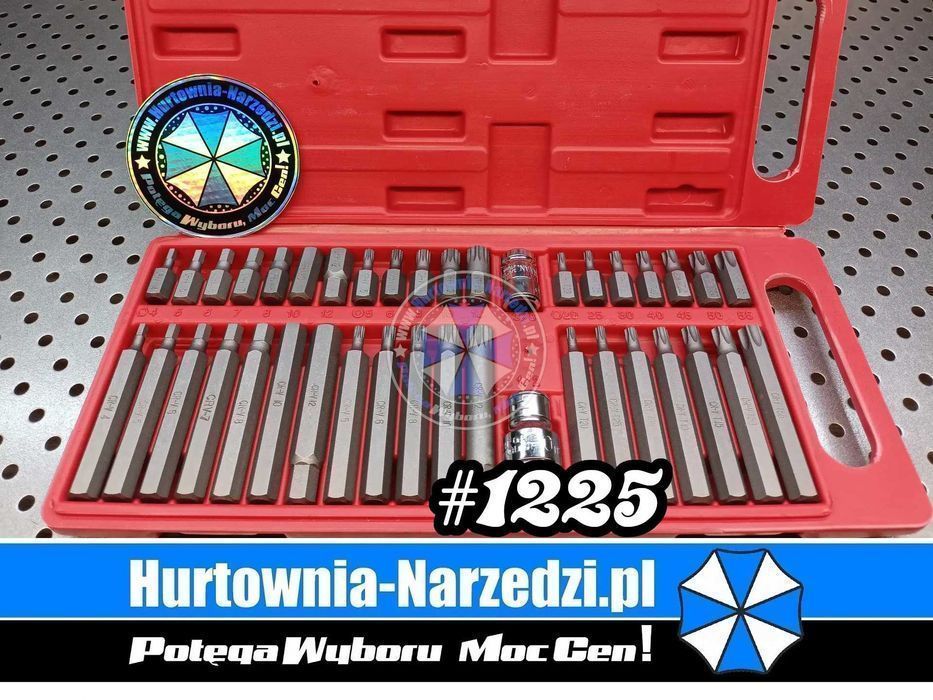 Bity klucze torx, spline, imbus, zestaw 40-el. zestaw bitów bity torx