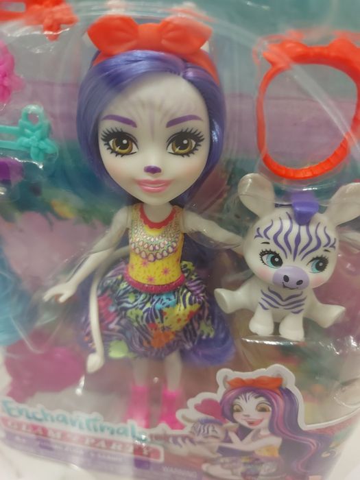 NOWA Enchantimals glam party Zemirah Zebra & Grainy Mattel laleczka