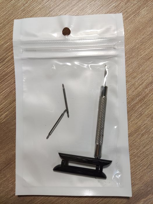 Перехідник коннектор для ремінця Apple Watch Black and Silver