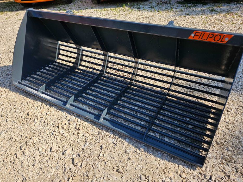 ŁYCHA ażurowa przesiewowa łyżka do tura mocowanie euro i inne DOWÓZ