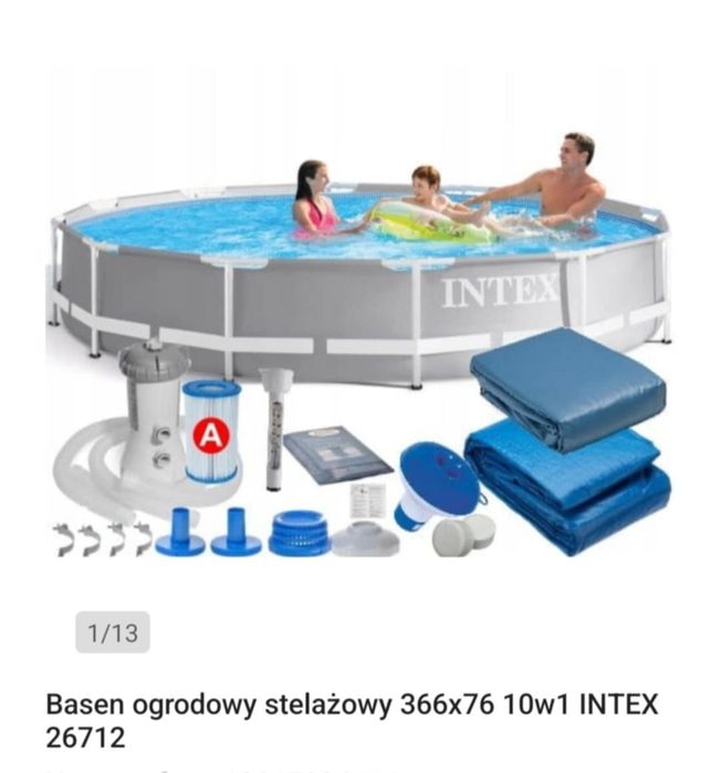 Basen stelażowy do ogrodu