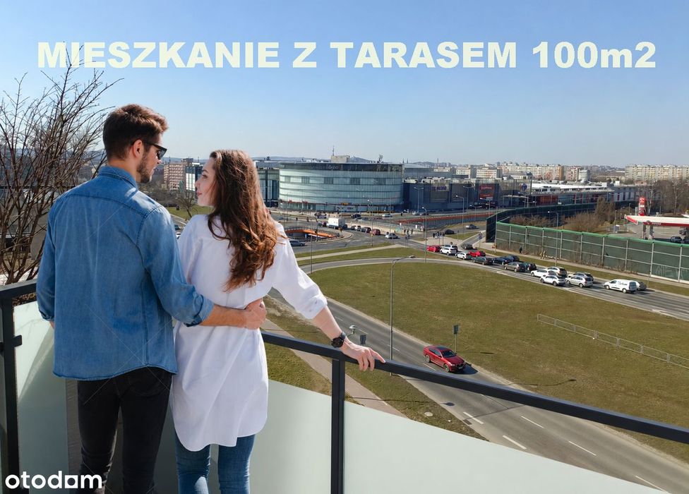 Mieszkanie apartament BEZPOŚREDNIO z tarasem 100 m2 w Sky Trust etap I