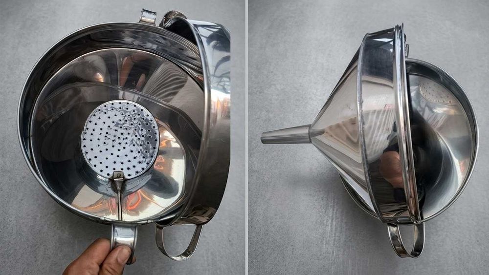 Funil em inox como novo