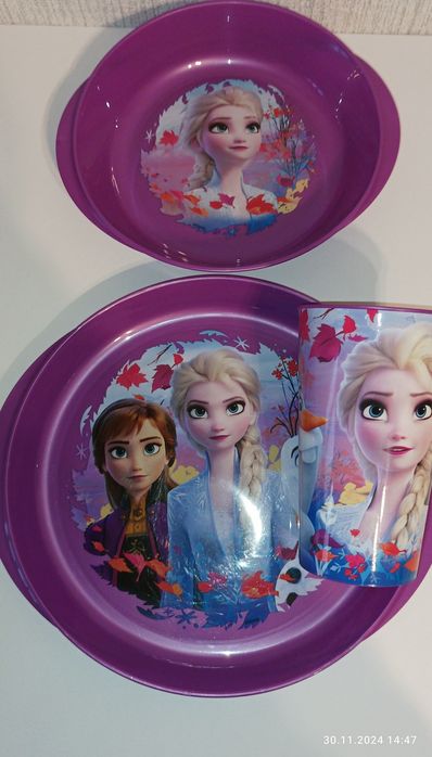 Дитячий  набір посуду Frozen  "Крижане серце"