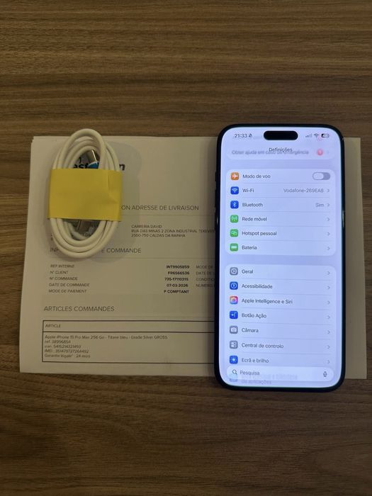 iPhone 15 Pro Max 256gb Fatura e Garantia