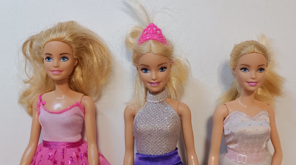 4 Куклы Barbie оригинал Mattel Барби и пупсы + одежда + рюкзак в подар