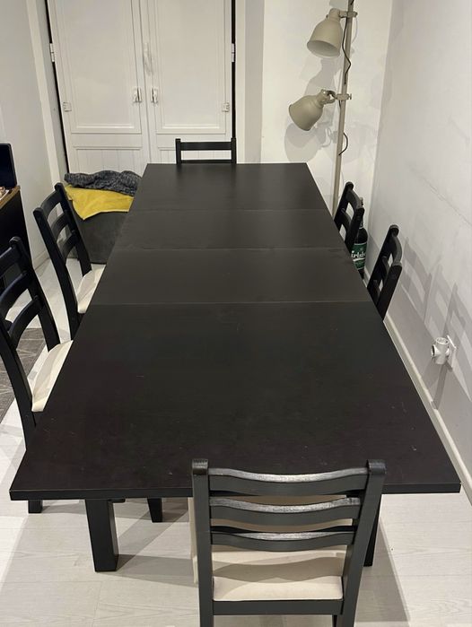 Mesa de refeições extensível