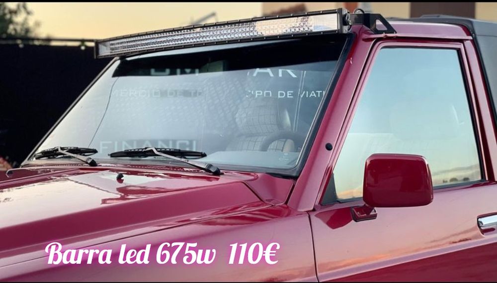 Barra led 7D curva 675W + Kit ligação